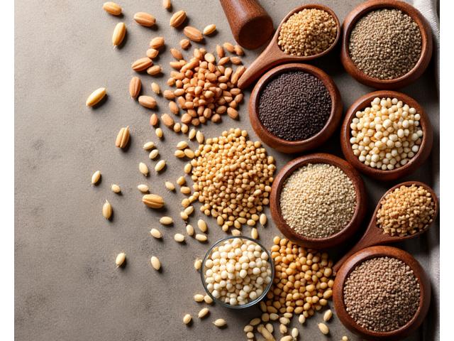 Organic seeds and grains for herbivorous reptiles
