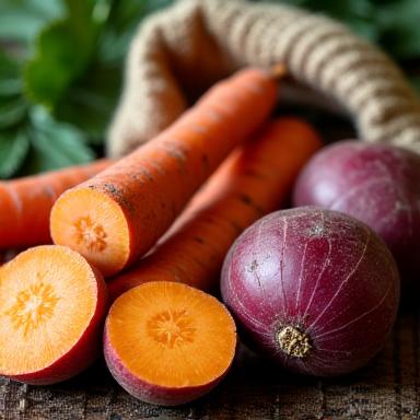 Root vegetables for reptile dietary supplementation